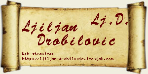Ljiljan Drobilović vizit kartica